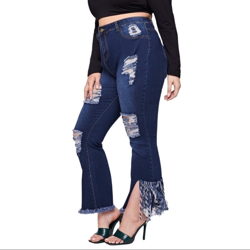 Falmer Heritage Distressed Raw Hem Crop Jeans